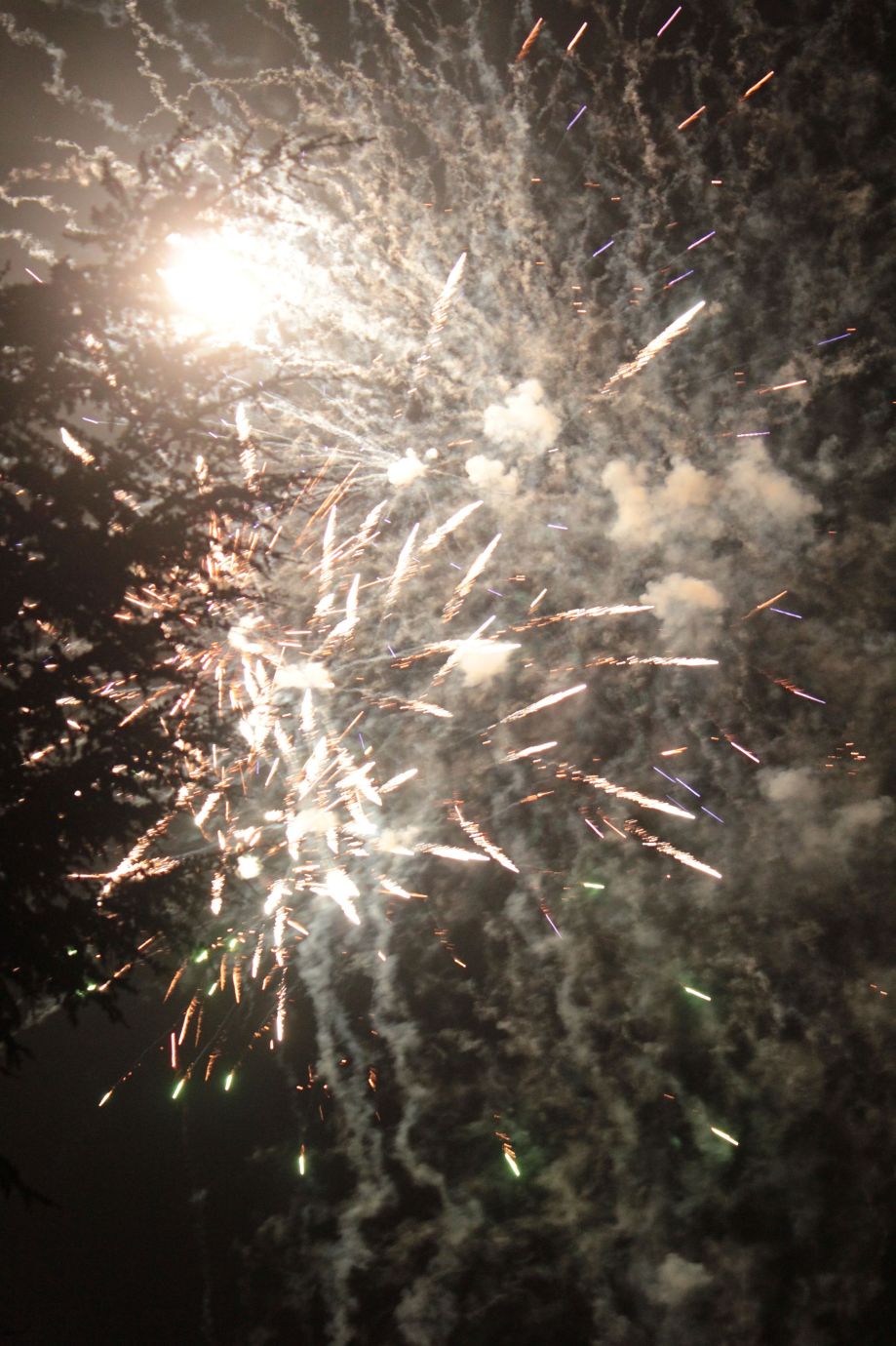 Happy New Year!-with a smoky-smoky firework 